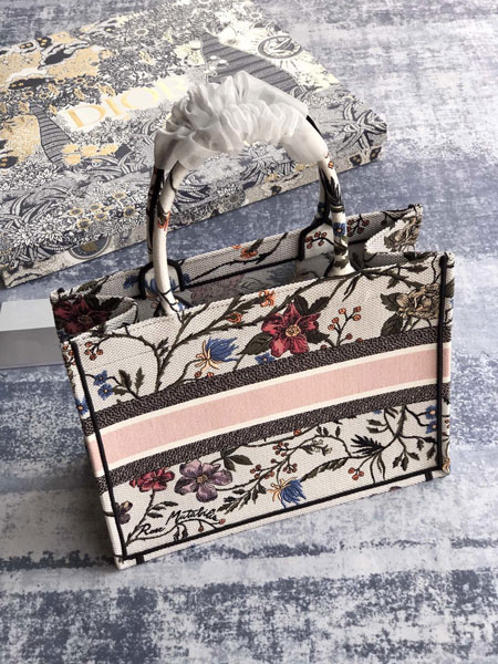 

New Hot sales Book Tote new Fashion brand luxury minishopping bag designer handbags floral designs High-quality women free shipping 36&42cm, White