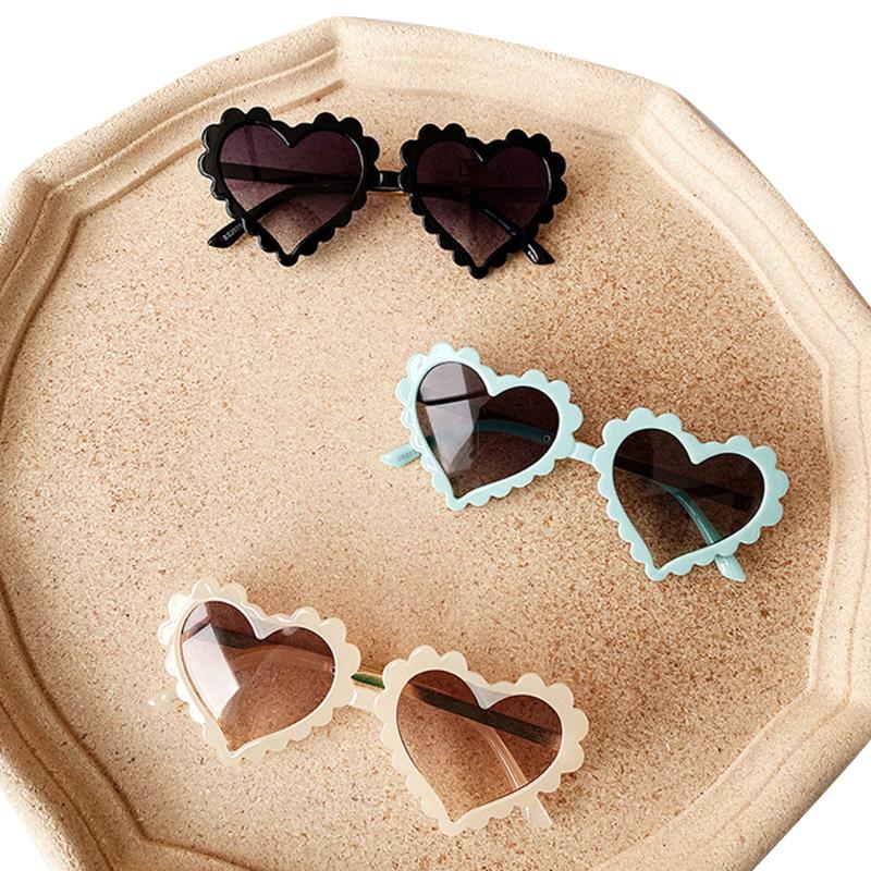 

2020 Hot Sale 6Colors Infant Boy Girl Sunglasses Solid Love Pattern Sunglasses Kid Eyeglasses Beach Eyewear Fashion Newest