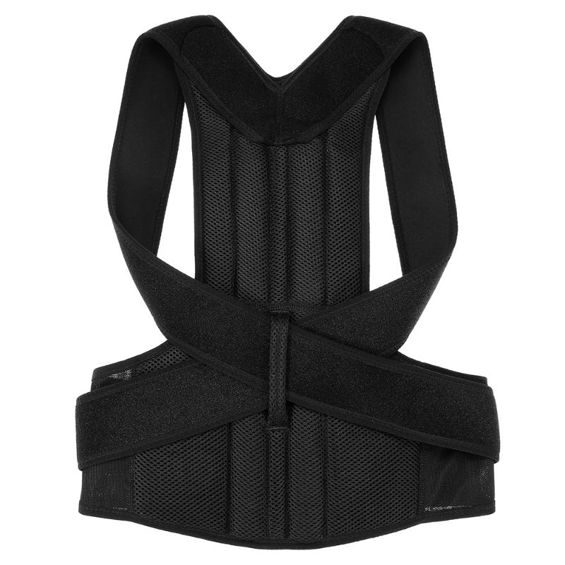 

Lixada Back Posture Corrector Brace Clavicle Shoulder Strap Adjustable Splint Shoulder Upper Lower Back Relief Strap Corrector, Black