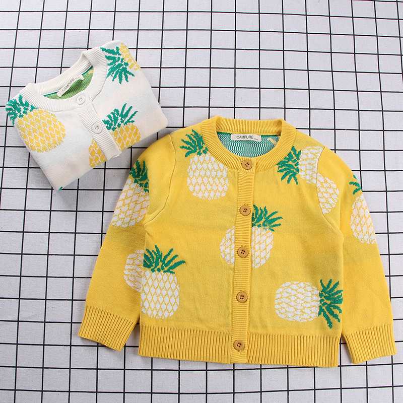 

Family Matching Outfits Family New 2020 Fashion Pineapple Knit Coat Mother Baby Cotton Mommy and Me Clothes Clothing, Gray