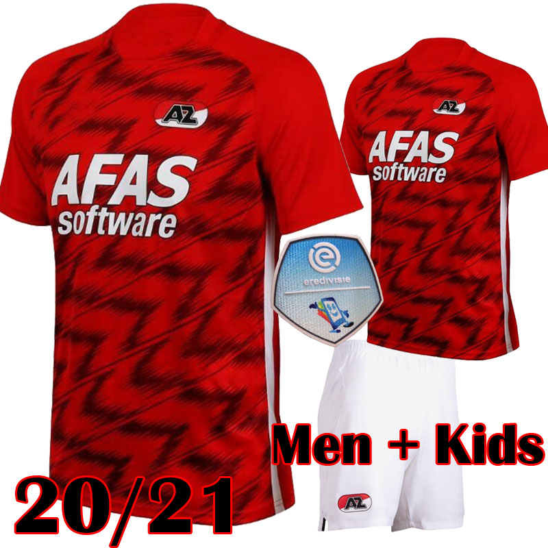 

2020 2021 AZ Alkmaar Wedstrijdshirt Zaanstreek Volwassenen thuis 20 21 New Rood Soccer Jerseys STENGS KOOPMEINERS BOADU Football shirt, Kids home