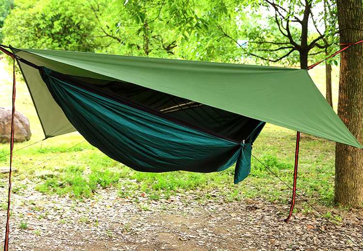 

Ultralight Hammock With Mosquito Net Sun Shelter Sets Beach Tent Awning Waterproof Camouflage Outdoor Hiking Camping Equipment