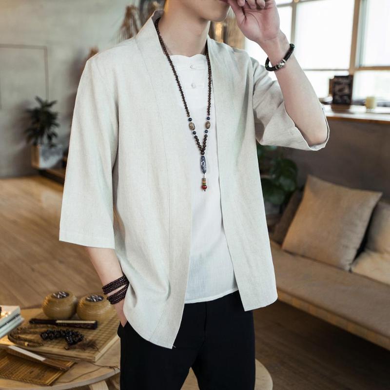 

Traditional Chinese Clothing For Men Oriental Male Bomber Jacket Wushu Clothing Chinese Linen Shirts Men Tops