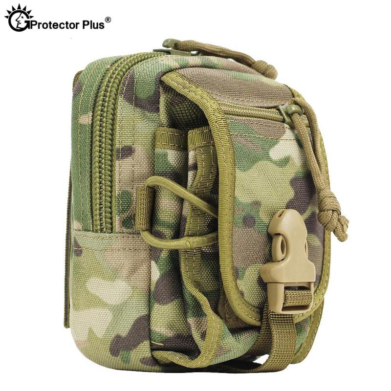 

Protector Plus Camo Accessory Bag Waterproof Tactical Molle Pouch Outdoor Travel Hunting Camping Mobile Phone Sport Bag, Green