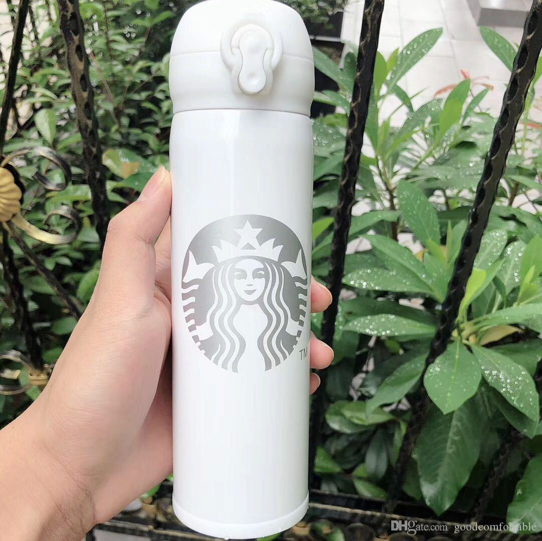

Wholesale Top Quality Starbucks Water Bottle High Capacity Glass Stainless Steel Thermal Insulation Cup 500ML