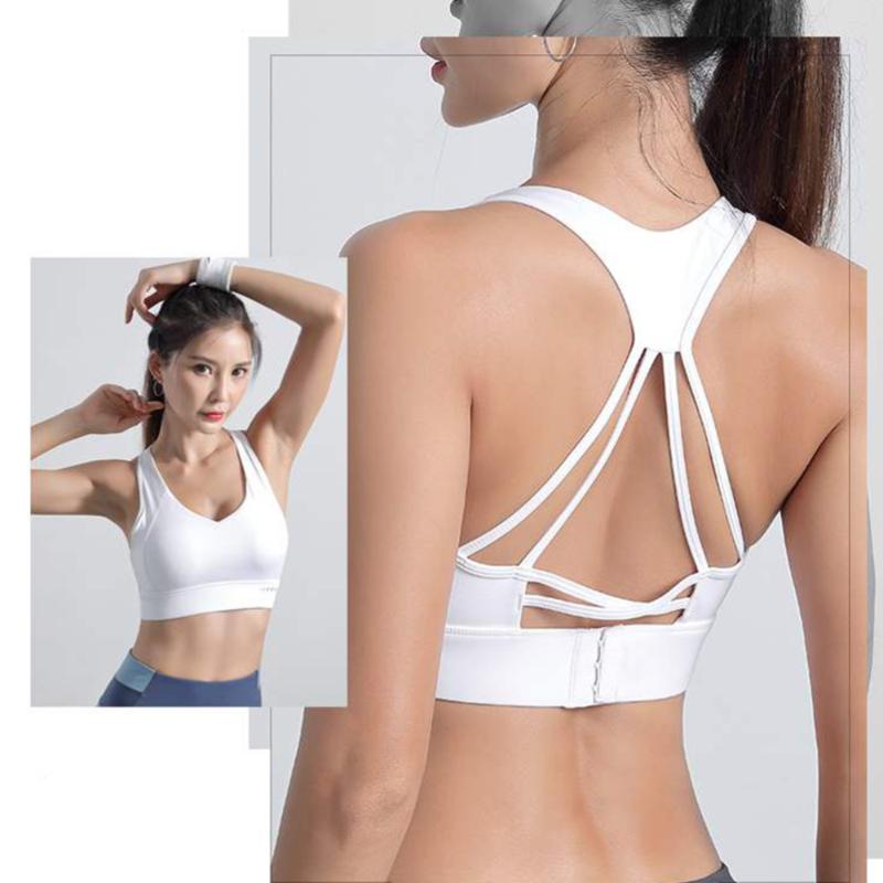 

1 Pc Sports Vest Shockproof Gather Sports Bra Underwear Yoga Suit Adjustable Wear Fitness Beautiful Vest for Ladies Girls (Size, Black