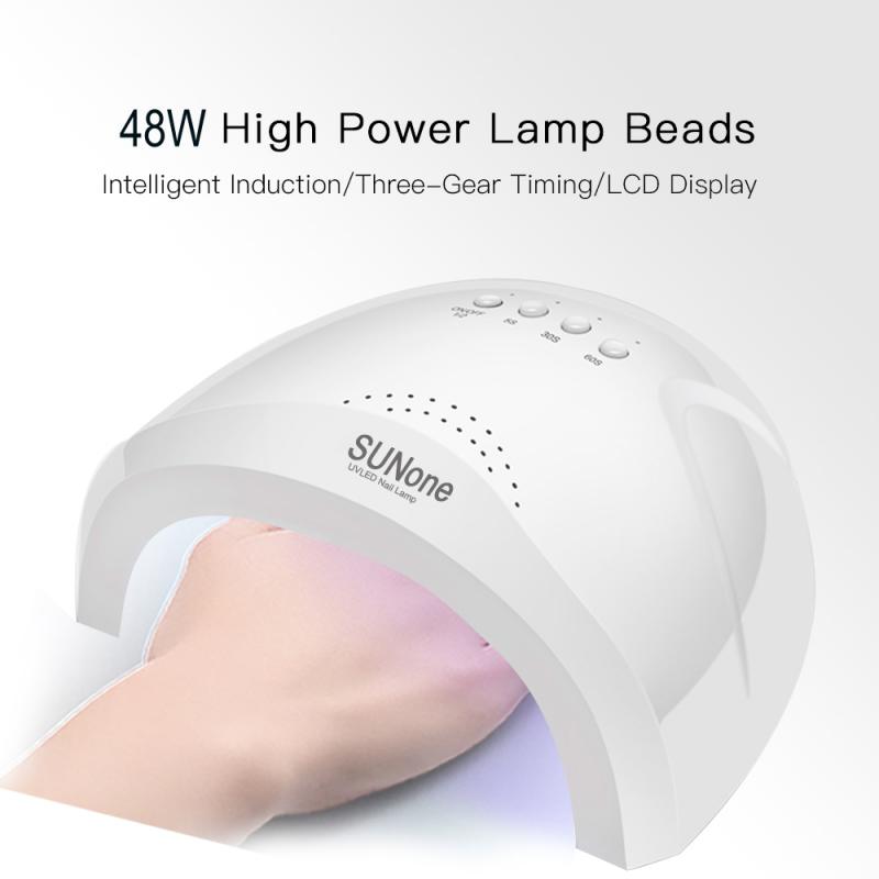 

Nail Dryer UV Nails Lamp For Manicure Dry Nail Drying Gel Ice Cream Polish Lamp 48 LED Auto Sensor 30s 60s 90s Art Tools, 48w
