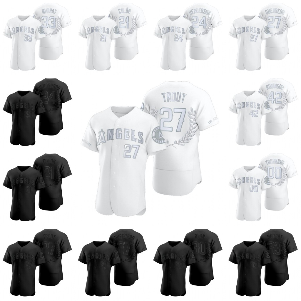 

27 Mike Trout 2020 Award Collection Baseball Jerseys Anthony Rendon Shohei Ohtani Reid Detmers Andrelton Simmons Albert Pujols Justin Upton, Black mens s-xxxl