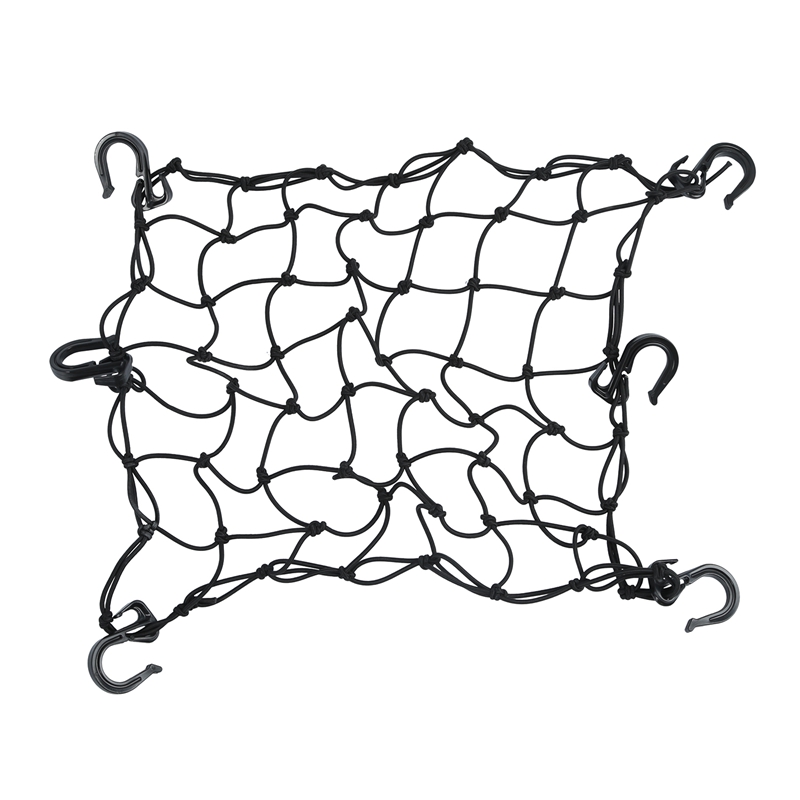 

Car luggage net hood roof rack NET motorcycle helmet Fuel tank mesh cover Sundries Belt 1 Zip storage bag, Black