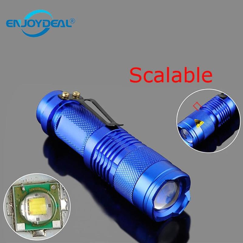 

1PC Durable Powerful led Aluminum Alloy Portable Mini Q5 LED Zoomable 2000 Lumen Zoom Torch Lamp