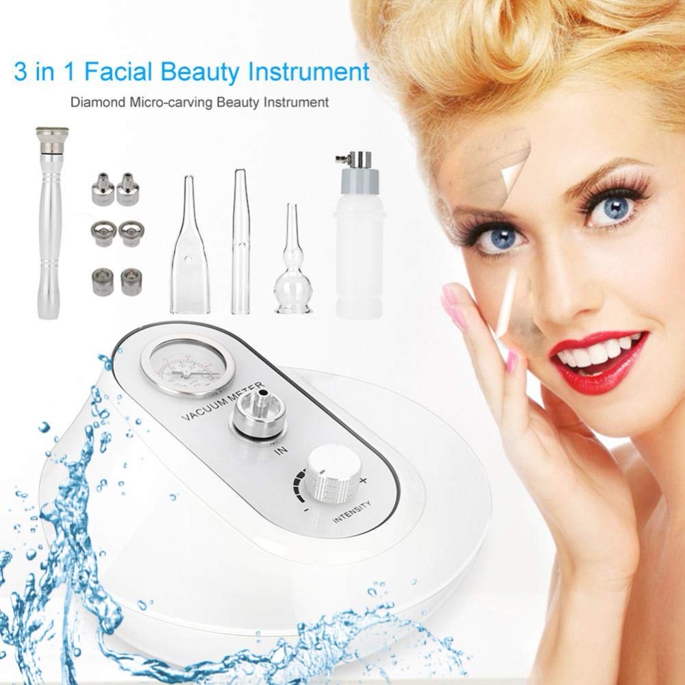 

3 in1 Diamond Microdermabrasion Dermabrasion Machine Water Spray Exfoliation Beauty Machine Removal Wrinkle Facial Peeling Tools