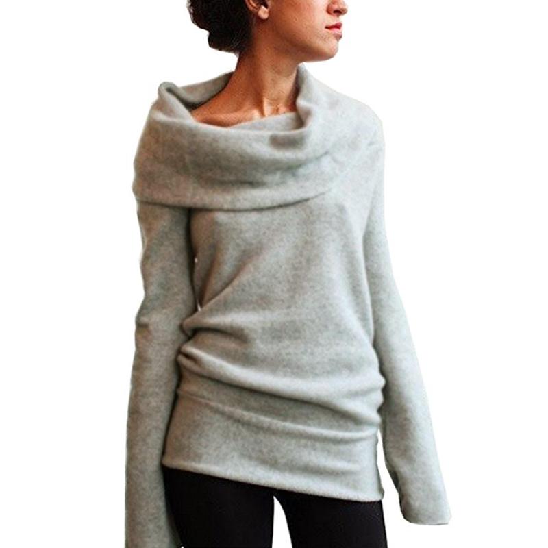 

5XL Plus Size Winter Top Women Off Shoulder Wool Sweater Cowl Neck Long Sleeve Knitted Pullover Jumper Autumn Warm Knitwear, Burgundy