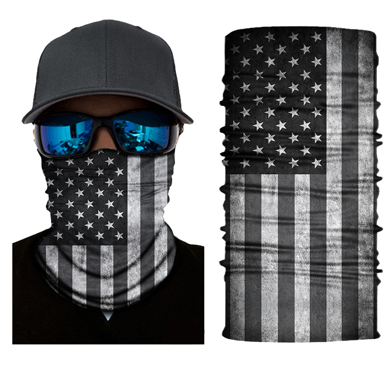 

Men Cycling Motorcycle Balaclava Head Scarves Outdoor Windproof Sports Headband Neck Gaiter National Flag Magic Scarf bandana, S25
