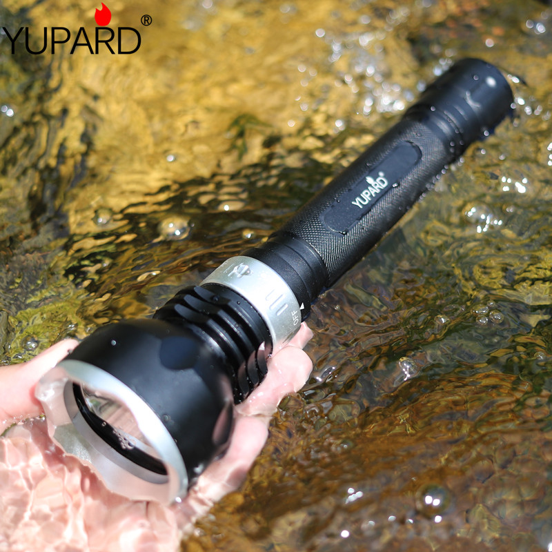 

YUPARD XM-L2 LED T6 Light Lamp Underwater Diving diver Torch Waterproof 18650 rechargeable battery white yellow light