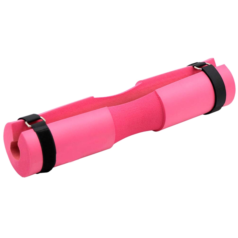 

Fitness Barbell Cushion Neck Pad Foam Barbell Cushion Cover Squat Pad Shoulder Squat Gym Weightlifting Fitness Training, Pink