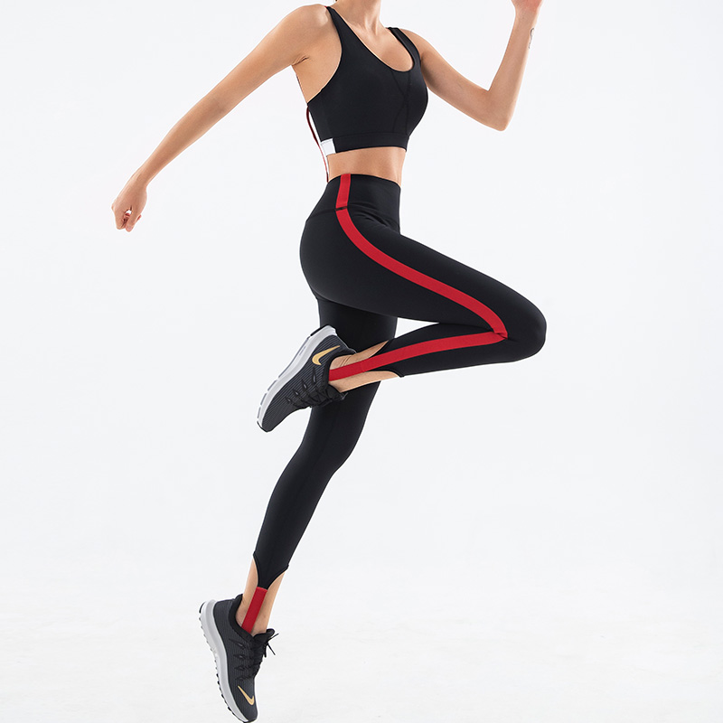 

EC.MS Classic Trackster Leggings New Ladies Women Striped Side Pull On Ski Pants Elastic Stirrup Trousers Sport Tights, Black