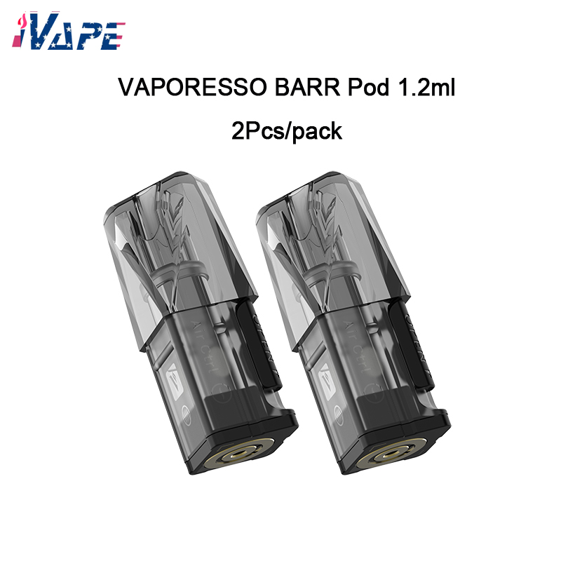 

Vaporesso BARR Pod 1.2ml 1.2ohm Replacement Pod Cartridge for Vaporesso BARR Pod System Kit 100% Original