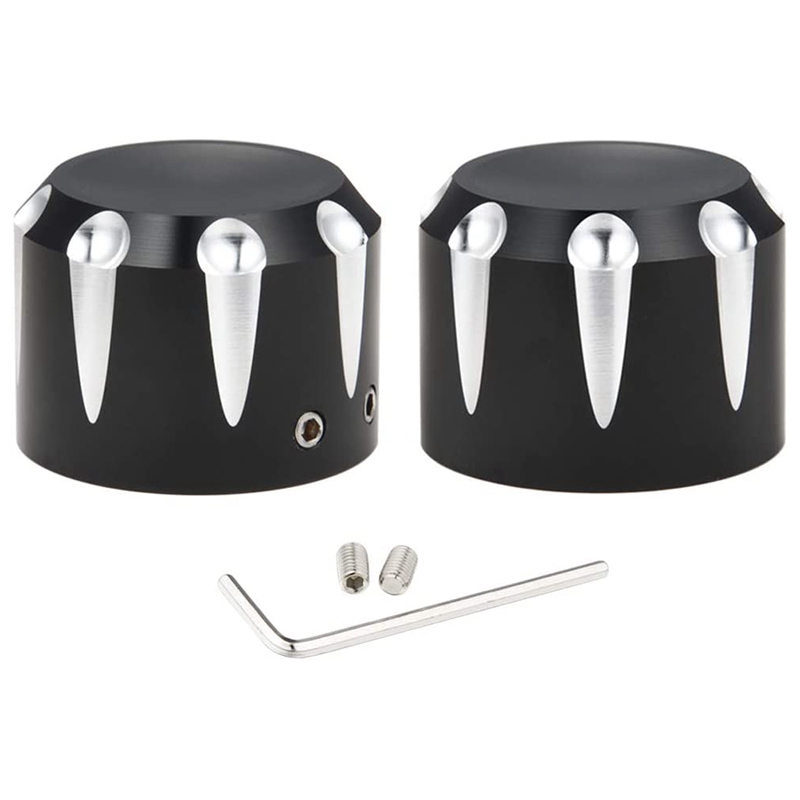 

NewBlack Front Axle Nut Cover Cap for Softail Electra Road Street Glide Sportster 2002-2020