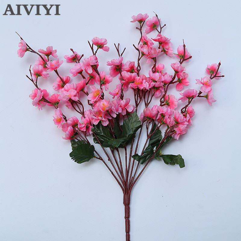 

Artificial Silk Flower cherry bouquet Home Garden wedding Table DIY simulation Decorative Flowers accessorie, Orange
