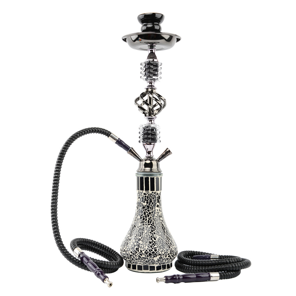 

Manufacturer direct Arab hookah Shisha masek large double pipe glass hookah Shisha foreign trade source supply