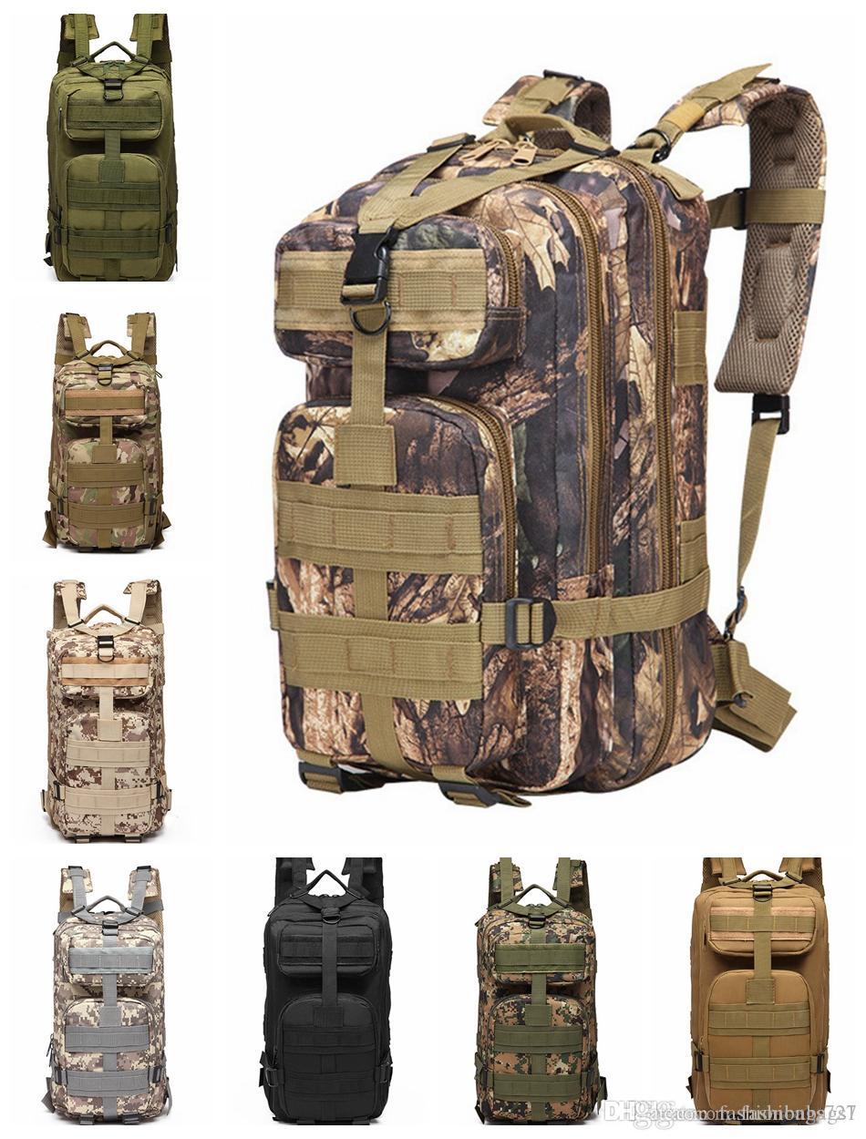 

30L 3p Backpack Waterproof Outdoor Trekking Tactical Camping Military Sports Rucksacks Classic Bag Multi Colors Camouflage Oxford Cloth, 10