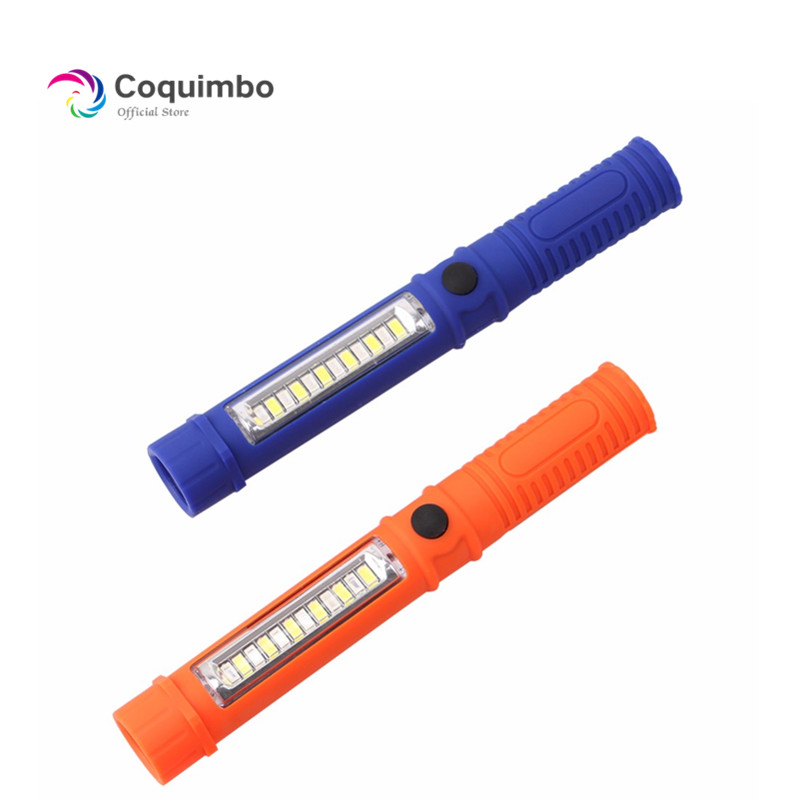 

Multifunction Mini COB LED Pen Torch Inspection Lamp Pocket Led Flash Light With Clip Magnet Lanterna Used 3*