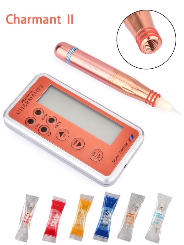 

Charme Princesse Permanent Makeup Pen Digital Machine Intelligent Control Panel Set for Eyebrow Lips Rotary Swiss Motor