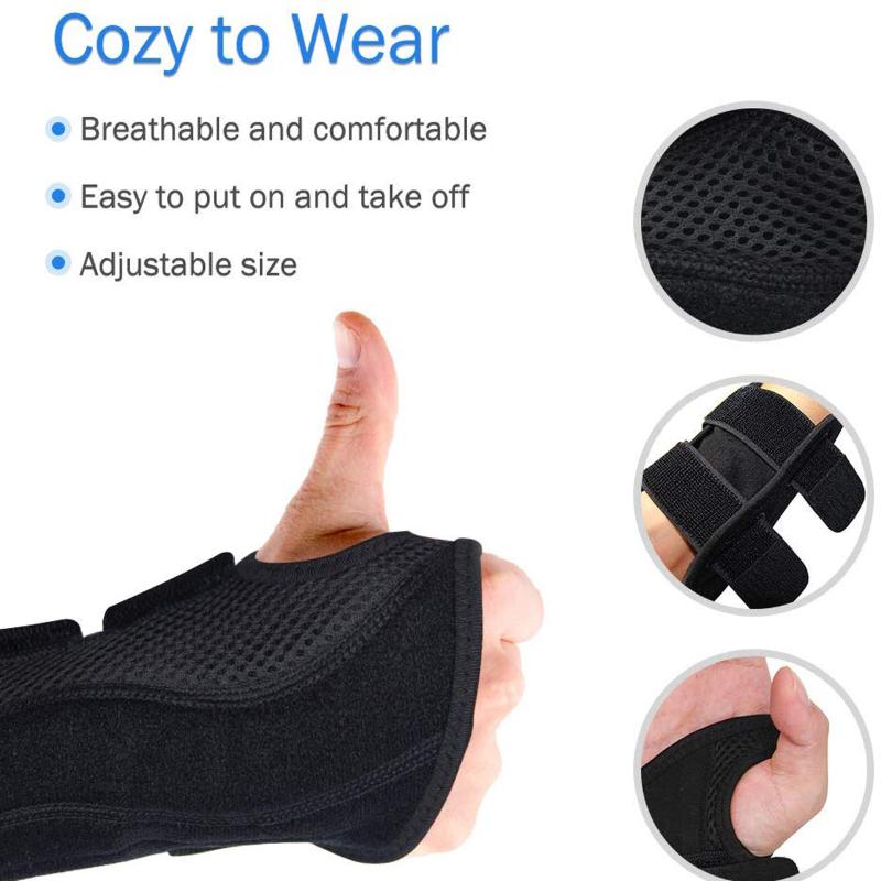 

Forearm Sprain Wrist Support Strap Elastic Adjustable Compression Sleeves Wristband Weight Lifting Gym Workout Single Women Men, Right l