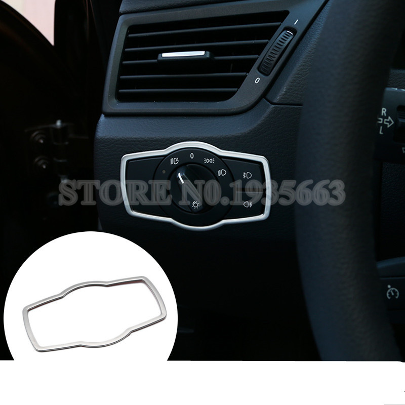 

For BMW X1 E84 Stainless Inner Headlight Switch Button Cover Trim 2010-2015 1pcs