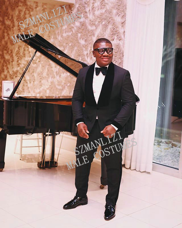 

2020 Custom Made Formal Black Men suits Terno Groom Tuxedos Groomsmen Mens Wedding Suits Prom Party Blazer( Jacket+Pant+Tie, As picture