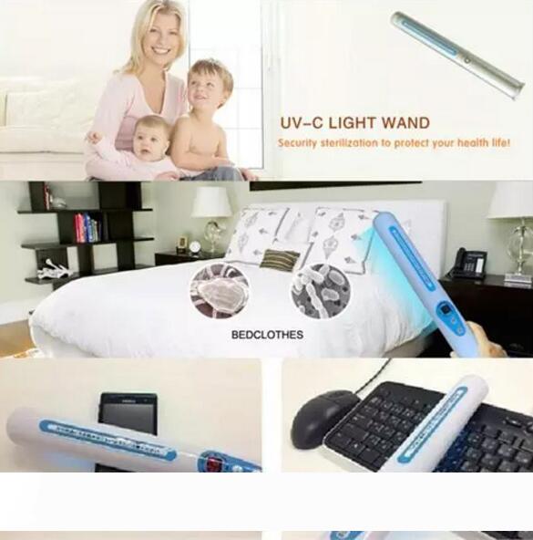 

Traveling Sterilizer Portable UV Sanitizer Hand Wand Ultra Violet Light Kill Bacteria Germ Sterilizer with Retail box