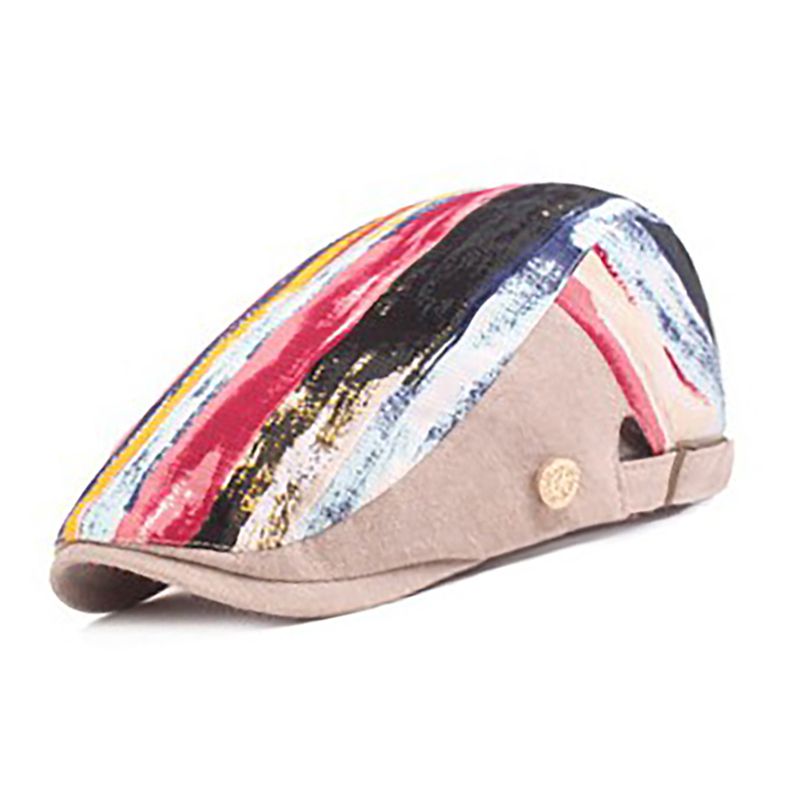 

Light Board Forward Leisure Cap Art Painter Hat Outdoor Sports Cap Doodle Beret Unisex Spring Hat British Retro, Mc