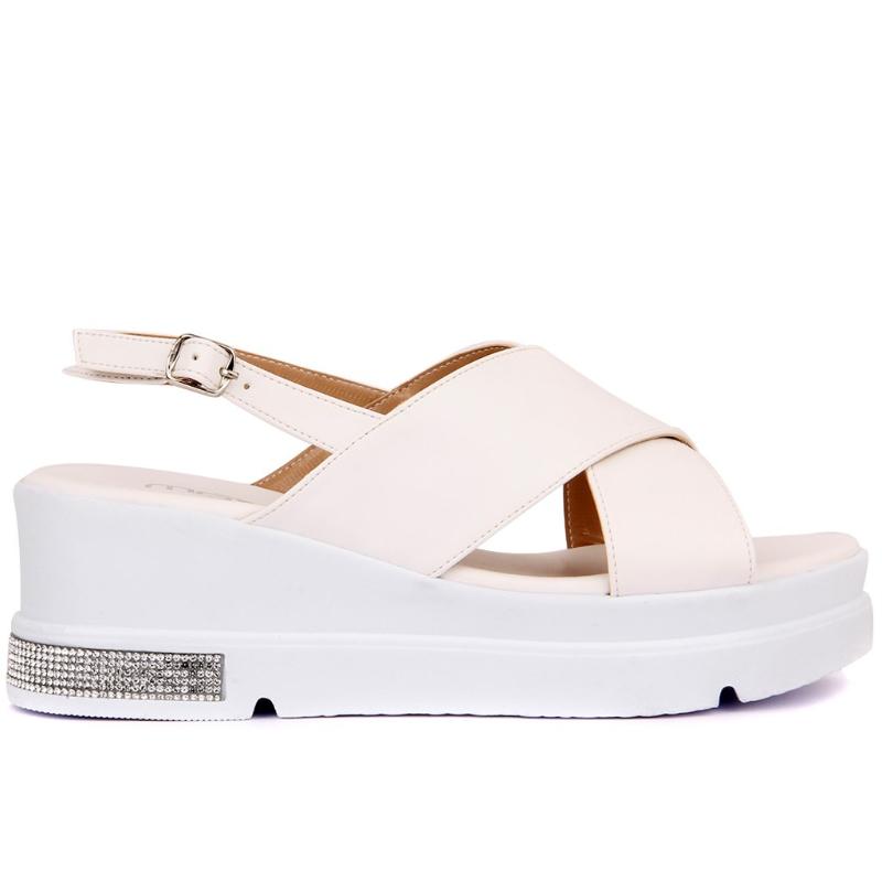

Moxee-Broken White Color Women 'S Sandals, Black