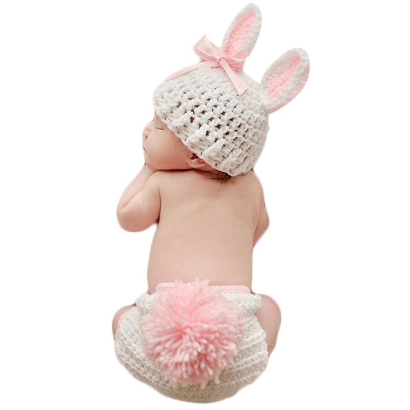 

Baby Clothing Cute Crochet Newborn Baby Photo Props Costume Photograph Props Flower Girl Outfits Set, Red
