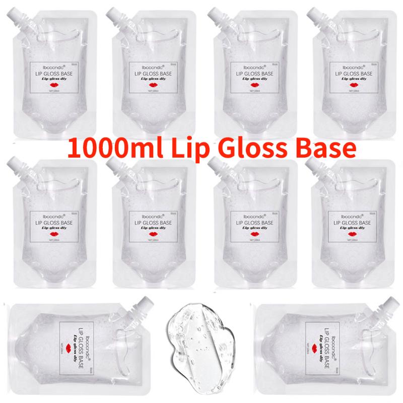 

1000ml DIY Clear lipgloss base Oil Non-Stick Moisturizing Lipstick Material Gel Lip Gloss Base Handmade Liquid Lipstick Makeup, 1000 ml