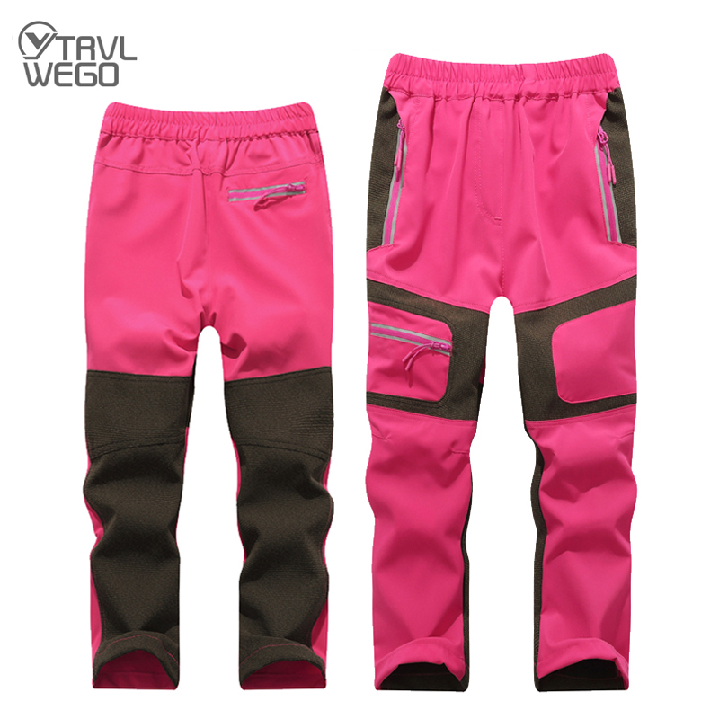 

TRVLWEGO Hiking Travel Pants Summer Outing Children Patchwork Trousers Kids Boys Girls Sport Quick dry Prevent UV Breathable, Blue