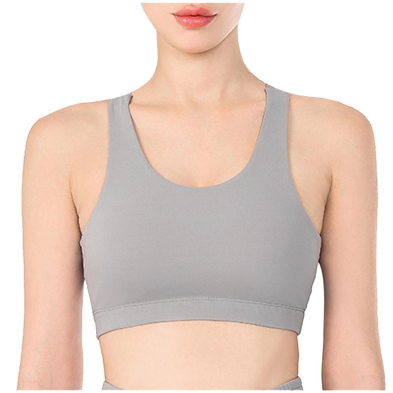 

SAGACE Yoga Bra Top Women Fashion Solid Vest Underwear Top For Sports Athletic Gym Running Fitness Yoga Sport Bra Push Up, Black