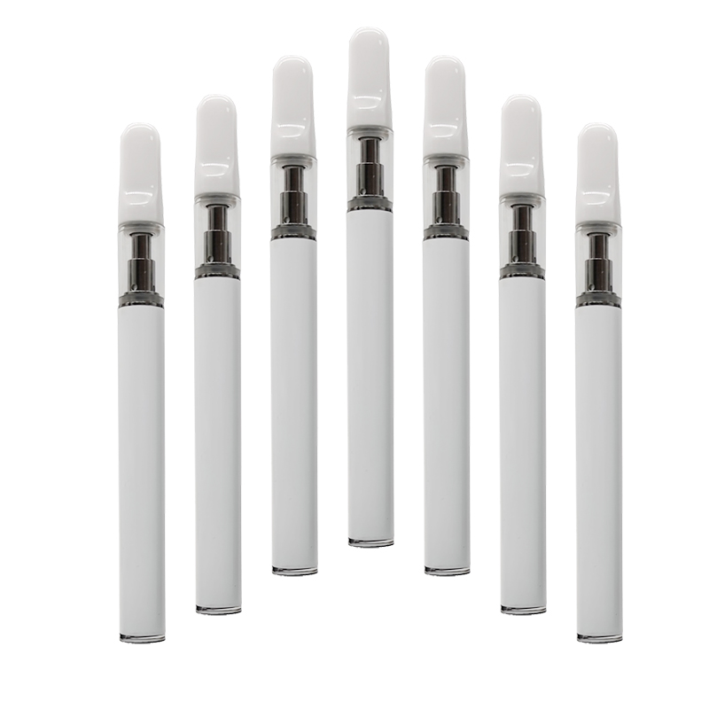 

0.5ml Co2 Disposable Vape Pens 350mAh Battery Empty Starter Pods Electric Cigarettes Glass Ceramic Coil Vaporizer Cartridge with PVC Packing