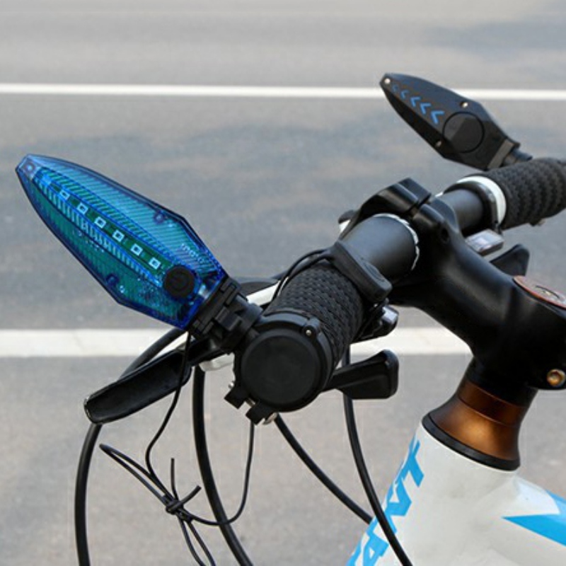 

Waterproof Bike Handlebar Grip Light Bike LED Bicycle Safe Light Cycling Lamp Of Grips USB Rechargeable Horn Alarm Warning Lamp