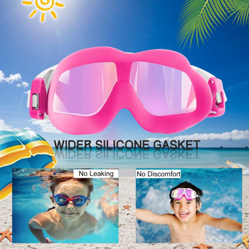 

Kids Swimming Goggles Professional Anti-Fog UV Protection Swimming Glasses With Earplugs Adjustable Children Swim Glasses