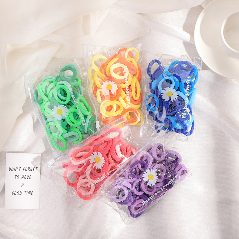 

Boutique 10Pks Fashion Candy Colors Hair Ties Cute Donut Elastic Hair Bands Rubber Gum Rope Princess Headwear Accessories