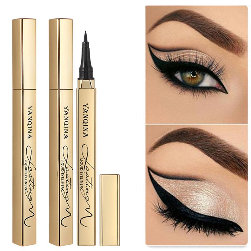 

Fashion Black Eyeliner Long lasting Waterproof Double-headed Durable Sweatproof Eyeliner Pencil Eye Shadow Pencil Makeup Tools, 44