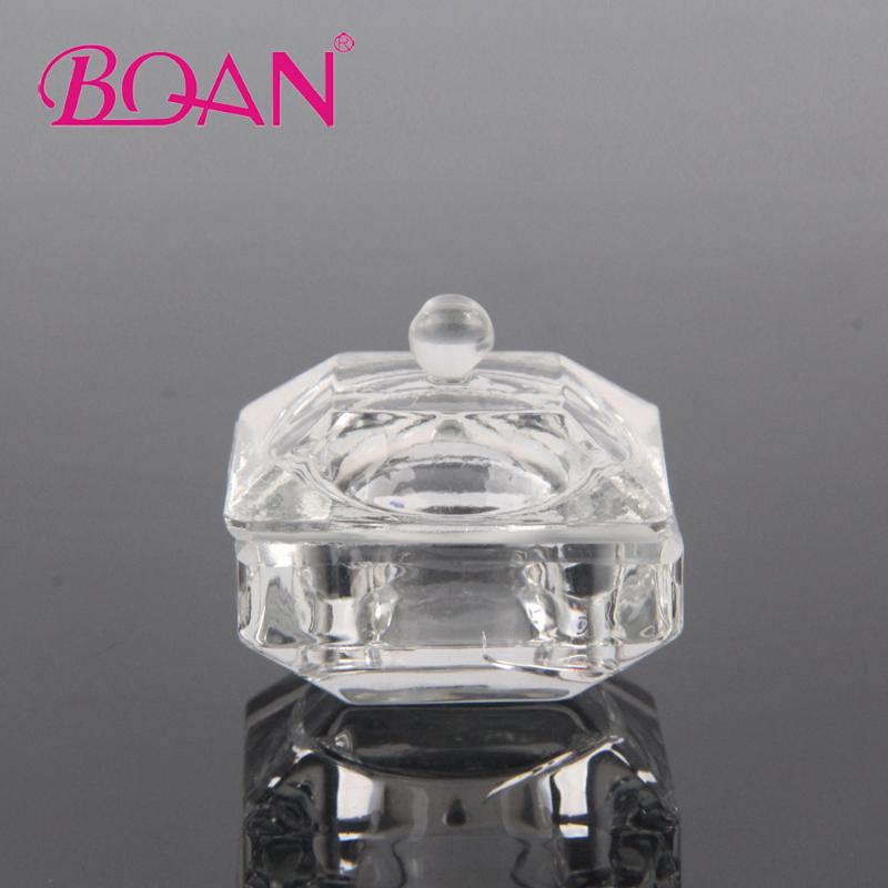 

Square Clear Crystal Glass Dappen Dish Bowl Cup With Lid Nail Art Tools Acrylic Liquid Glitter Mini Bowl Cups