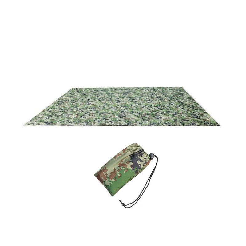 

100*145cm Camouflage Canopy Beach Camping Tent Waterproof Ground Cloth Moisture-proof Mat No Accessories Outdoor Shade Tent