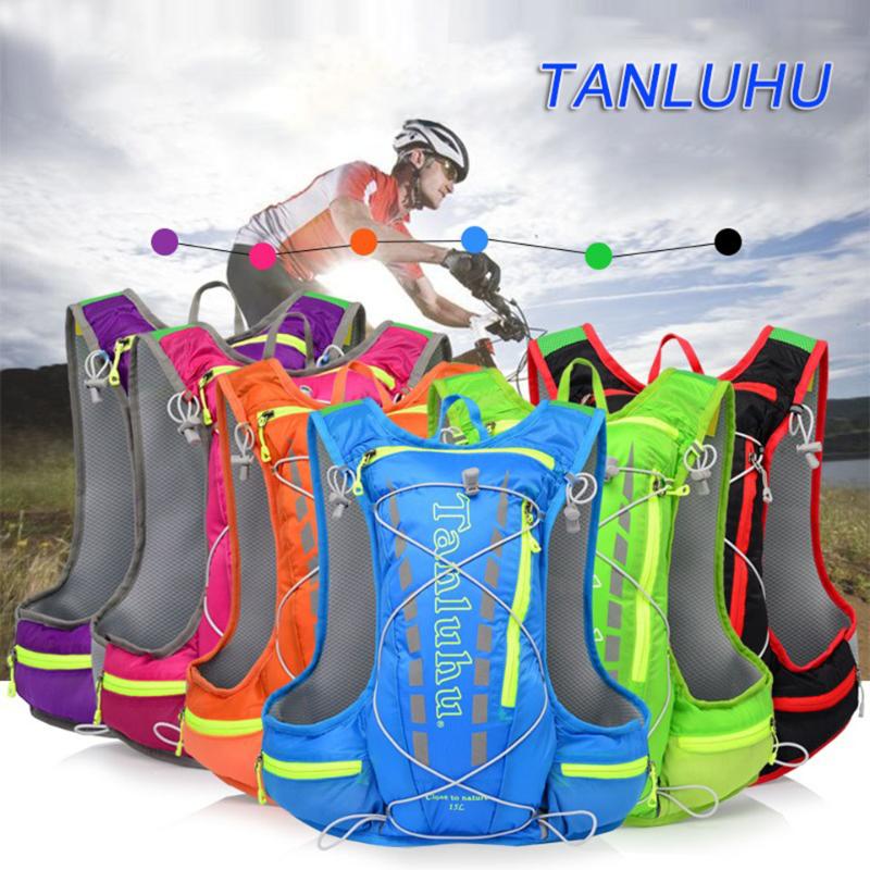 

TANLUHU 15L Cycling Bag Running Backpack Men Women Ultral Light Breathable Cycling Cross Country Marathon Sport Bag Backpack 679, Green