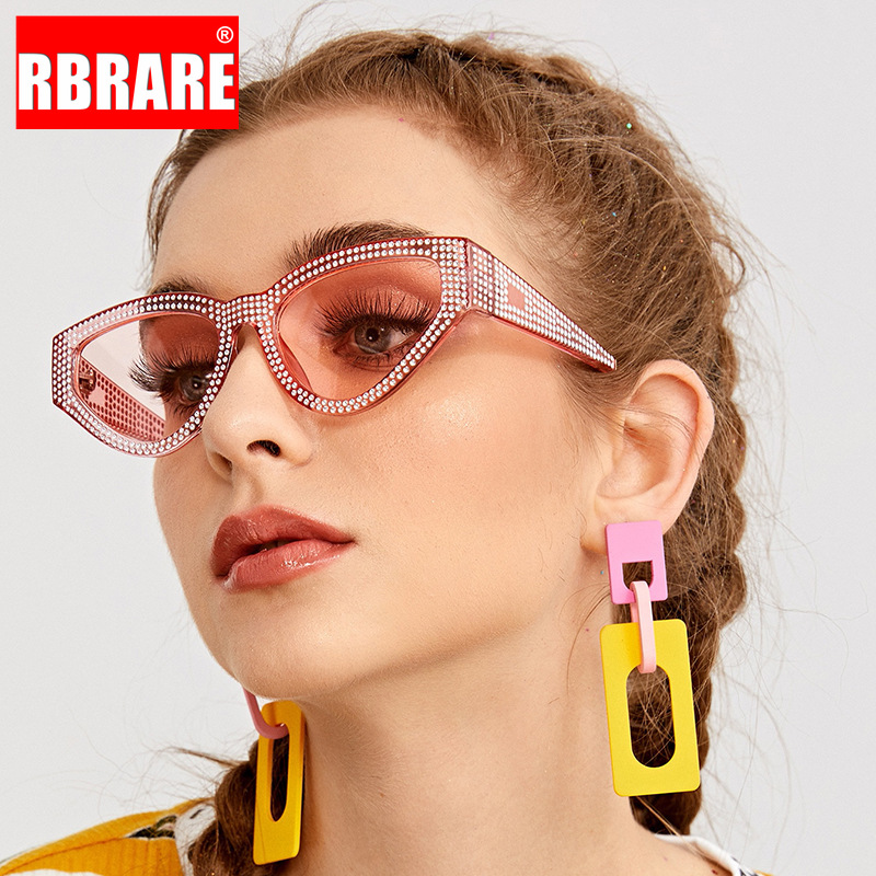 

RBRARE Cat Eye Sunglasses Women Cateye Vintage Sunglasses Women Mirror Sun Glasses Retro Gothic Lentes De Sol Mujer
