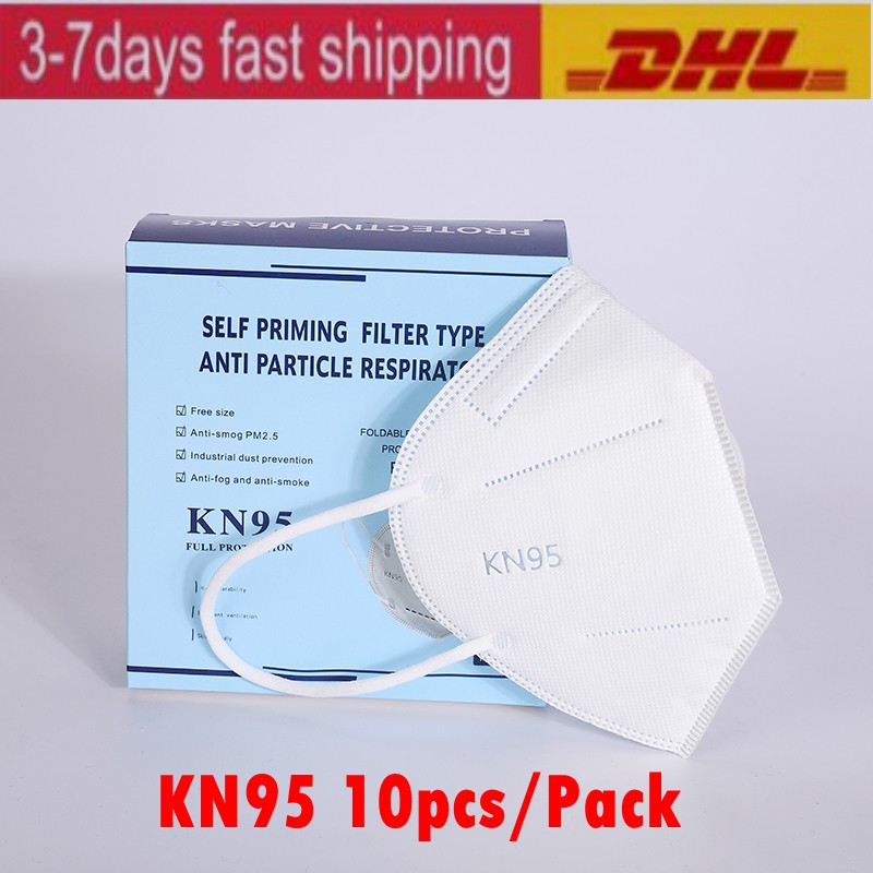 

US STOCK!!! 10pcs/Box Anti Smog PM2.5, Industrial Dust Prevetion, Anti Fog and Smoke Face Muffle Mask, Foldable With Box