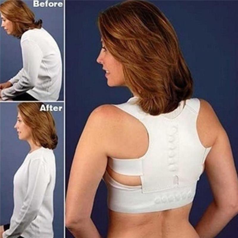 

Adjustable Unisex Humpback Posture Corrector Back Shoulder Support Belt Strap, As pic