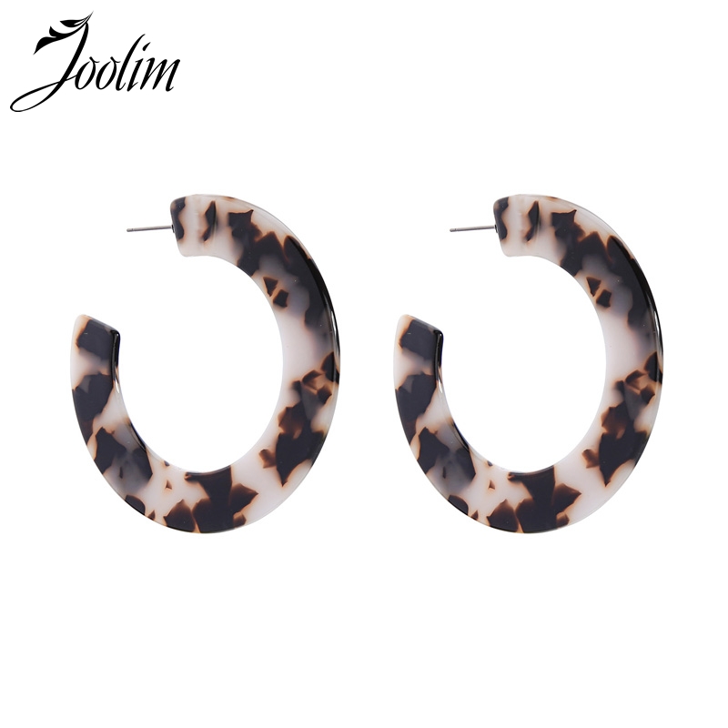 

Joolim Trendy Resin Hoop Earring Design Earring Lighweight Earrings for Women