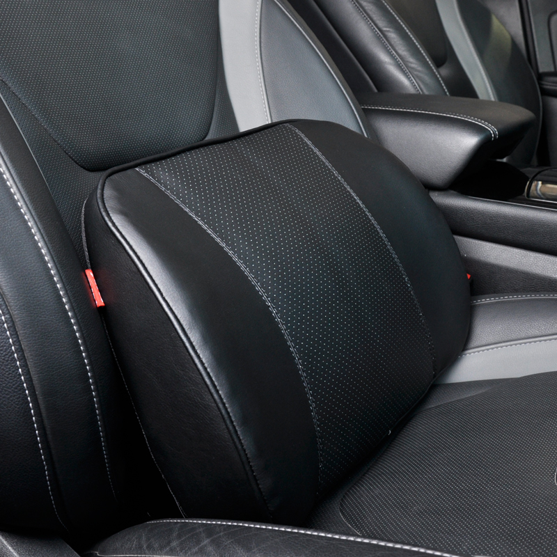 

Car Seat Support Back Pain Lumbar Cushion for Car Memory Foam Leather Accessories Interior Fiber Leather